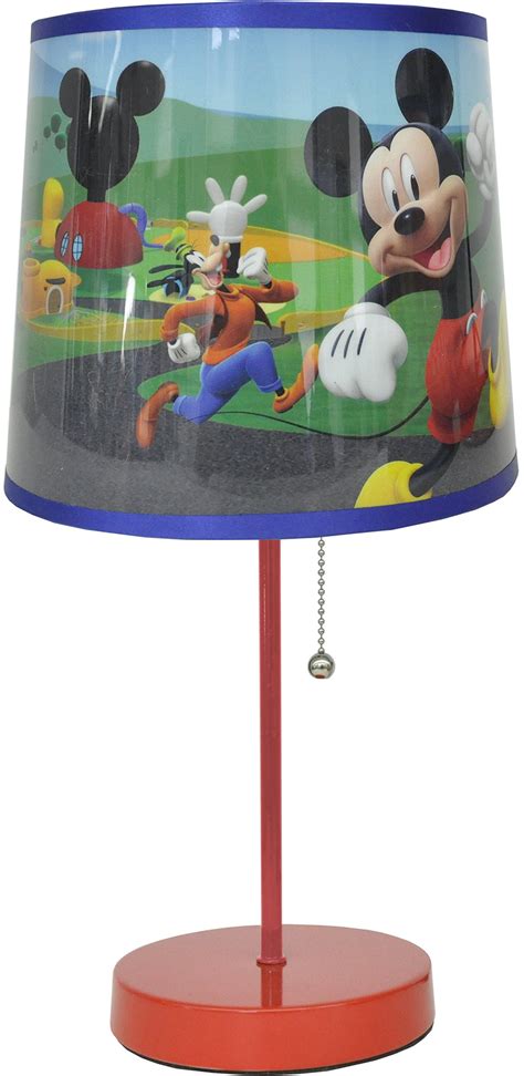 Disney Mickey Mouse Table Lamp Red