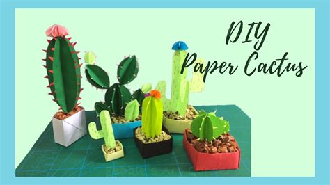 Diy Paper Cactus Youtube