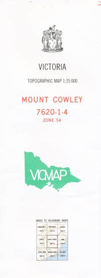 Mt Cowley 1 25000 Vicmap Maps Books And Travel Guides