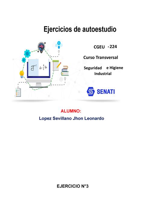 Cgeu Ejercicio T Seguridad E Higiene Industrial Ejercicio N