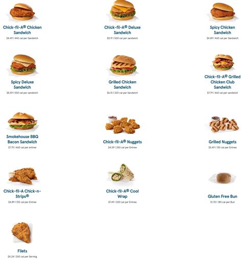 Chick Fil A Menu With Prices And Pictures 2024