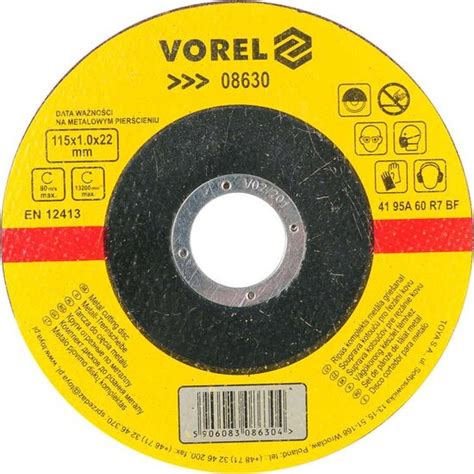 Disc Debitat Metale 115 X 1 X 22 Mm Vorel 08630 BRICOLAJ RO