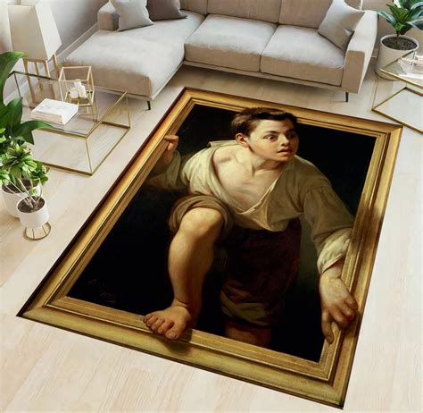 Optical Illusion Decor Forced Perspective Art Trompe L Oeil Art Rug