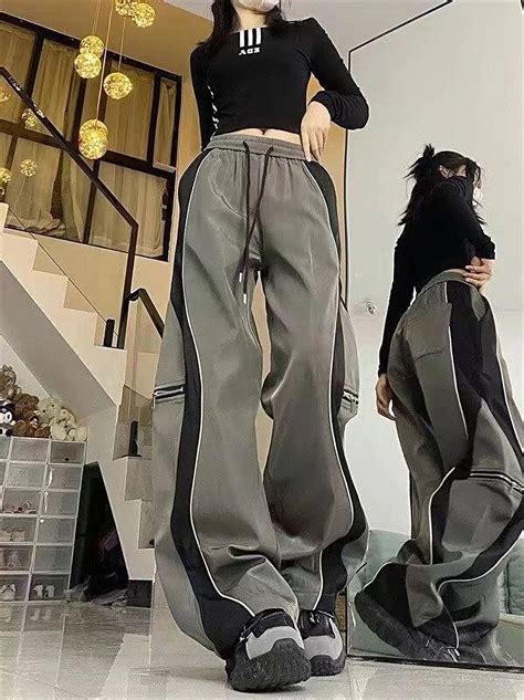 Threebooy Y2k Pants Men Baggy Women Straight Trousers Sweatpants Wide