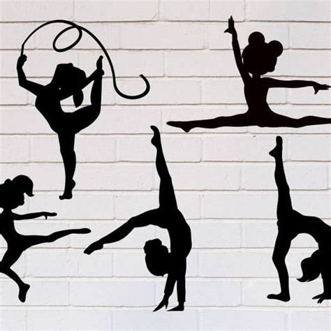 Gymnastics Girl Svg Files For Cricut Ballerina Png Files For Etsy