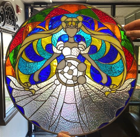 Awesome Sailor Moon Leaded Stained Glass Window