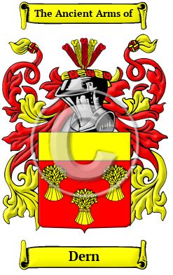 Dern Name Meaning, Family History, Family Crest & Coats of Arms