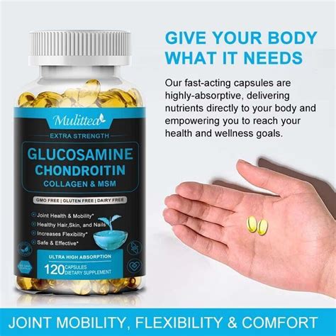 Mg Glucosamine Chondroitin Msm Vitamin D Triple Strength Joint