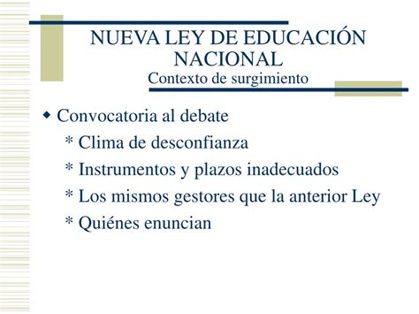 Ppt Nueva Ley De Educaci N Nacional Powerpoint Presentation Free