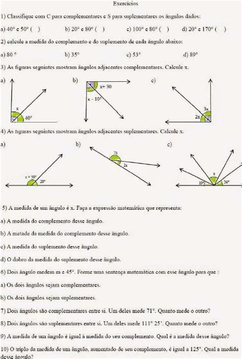 Exercicios De Geometria Ano Gabarito Sipro Hot Sex Picture