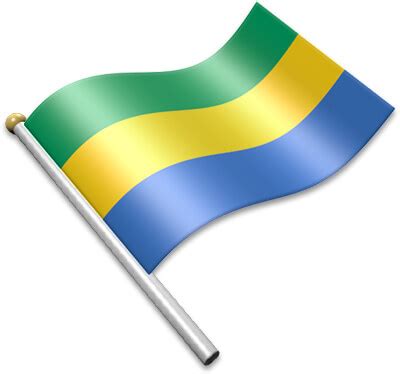 Flag Icons Of Gabon D Flags Animated Waving Flags Of The World