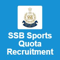 SSB Sports Quota Recruitment 272 Constable GD 2023 2024