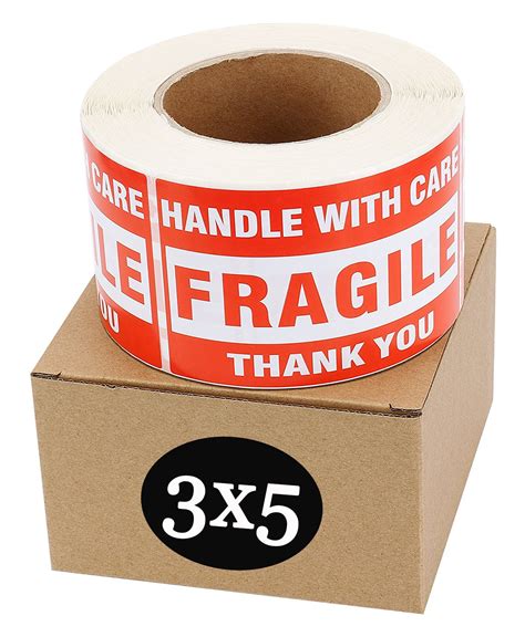 Buy Sjpack Fragile Stickers X Roll Labels Fragile