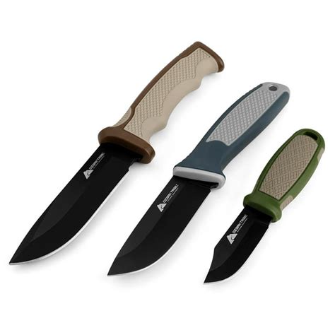 Ozark Trail Fixed Blade Knife Hunting Set 3 Pieces