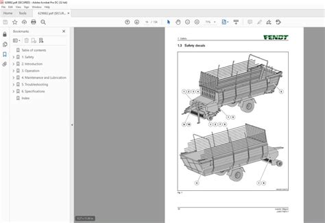 Fendt Loader Wagon Tigo 35 S Tigo 35 ST Tigo 40 S Tigo 40 ST Tigo 50 S Tigo 50 ST Operator's ...