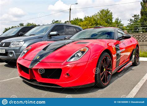 Kiev Ukraine Le 11 Avril 2016 Ferrari 599 GTB Fiorano Stallone