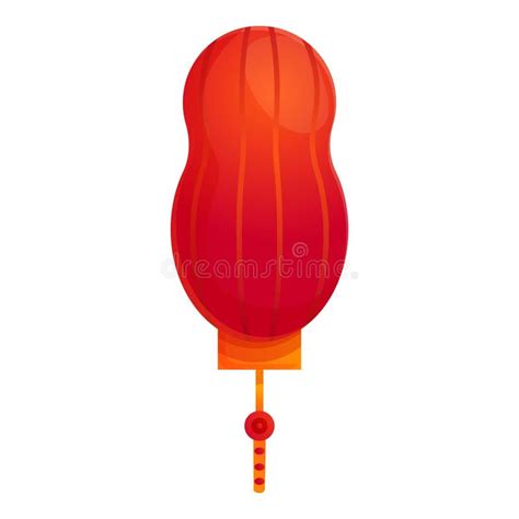 Red Chinese Paper Lantern Hanging For New Year Celebration Stock Vector