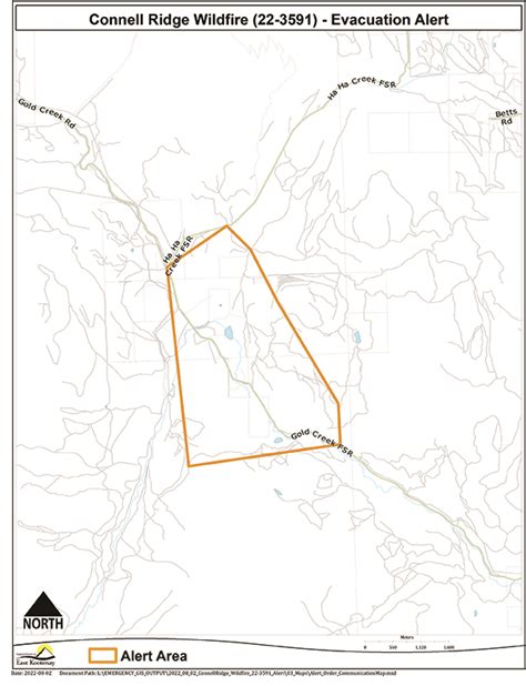 Evacuation Alert For Six Properties South Of City Cranbrook East