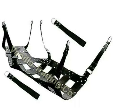 100 Real Leather Bondage Sex Swing Hanging Hammock Adult Bdsm Fetish T Ebay