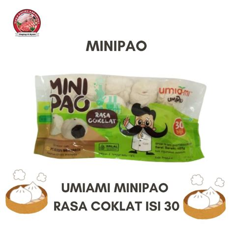 jual mini pao rasa coklat isi  umiami minipao shopee indonesia