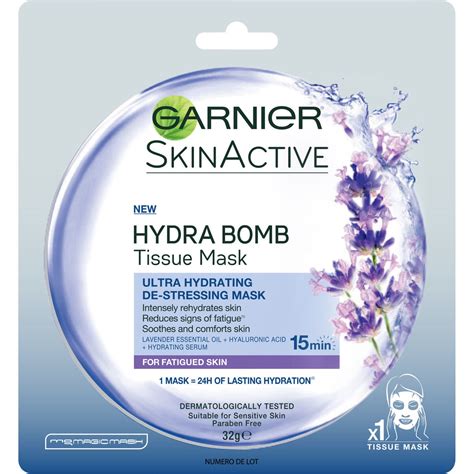 Garnier Skinactive Hydra Bomb Tissue Mask Lavender Big W