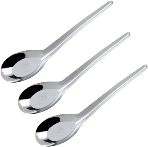 10 Pieces Stainless Steel Soup Spoons Dinner Spoons Soup