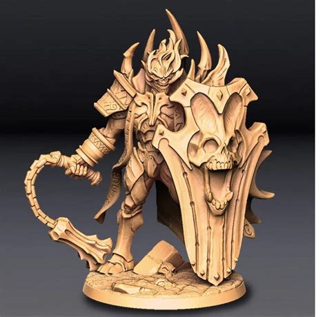 Undead King V2 Premium 3d Printed Fantasy Tabletop Etsy