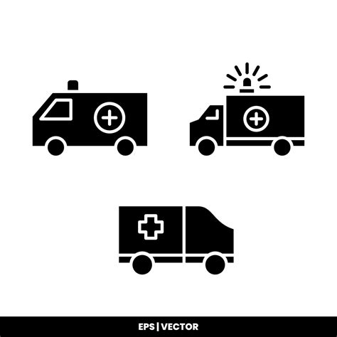 Ambulance icon on white background. 25771693 Vector Art at Vecteezy