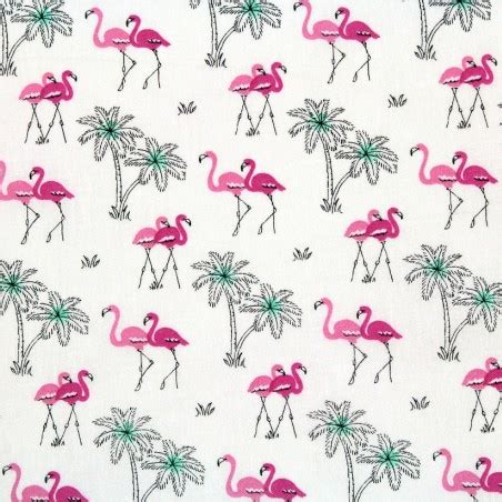 Tissu Flamants Roses Mes Petits Cotons By Paulo