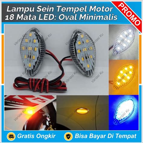 Jual Lampu Led Sein Sen Tempel Motor Oval Minimalis Stylish Cbr