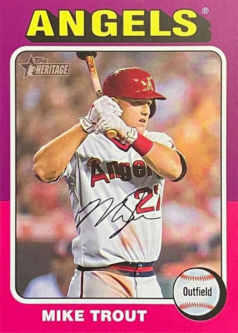 Topps Heritage Mike Trout Trading Card Database