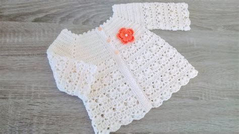 Jersey Chambrita O Chaquetita A Crochet Para Bebe Facil Y Rapido A