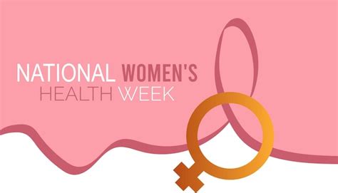 Premium Vector National Womens Health Week Observed Every Year In May