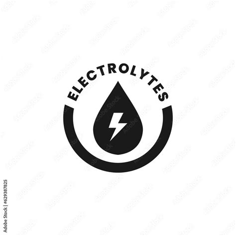 Electrolytes Icon Or Electrolyte Of Water Icon Vector Isolated Best