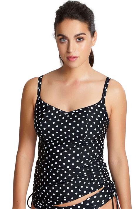 Panache ANYA Spot Swimwear Tankini Bandeau Bikini Top And Gather Bikini