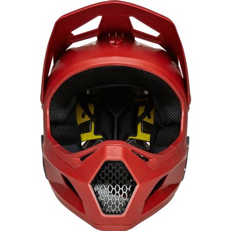 Casco Integral Para Bicicleta Monta A Fox Rampage Rojo Con Tecnolog A Mips