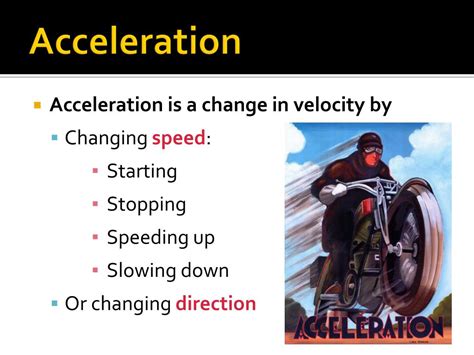 Ppt Acceleration Speed And Velocity Powerpoint Presentation Free Download Id 6005209