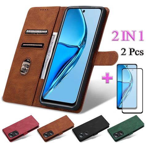 2 IN 1 Infinix Hot 20 4G X6826 X6826B X6826C Skin Feel Flip Leather