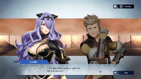 Fire Emblem Warriors Camilla And Owain Support Conversation Youtube