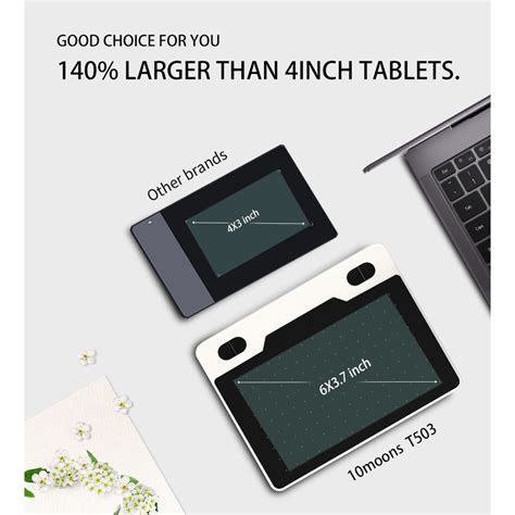 Ready Stock10moons 6 Inch Ultralight Graphic Tablet 8192 Levels Digital ...