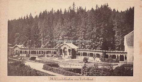 CDV Wandelbahn im Tobelbad frühes Foto Heinrich Sommer um 1870 Wiener