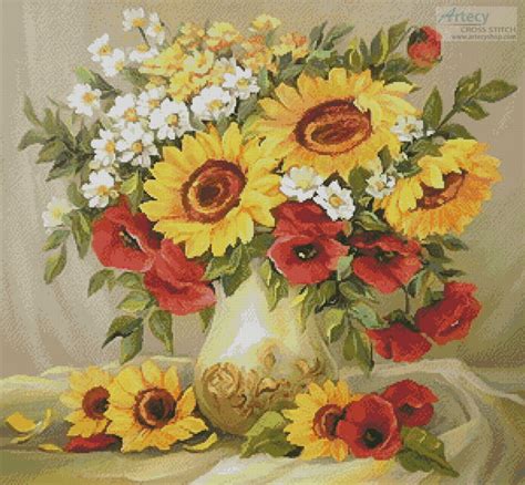 Free Flowers Cross Stitch Patterns