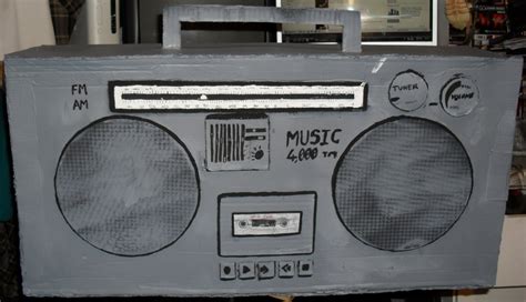 Cardboard Props 80s Boom Box Ghetto Blaster 10 Steps Instructables