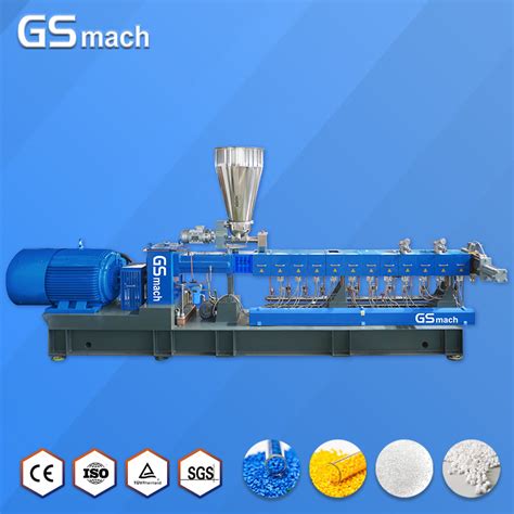 85 CaCO3 Plastic Filler Masterbatch Machine Twin Screw Extruder