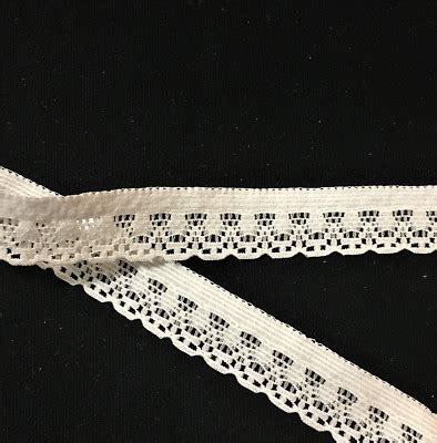 Stretch Lace Trim Edging Scalloped Lingerie Elastic 5 8 White 10 Yds USA W122 EBay