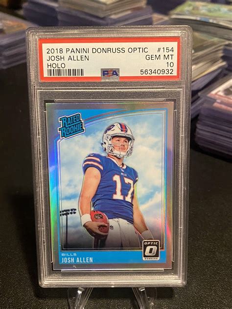 2018 Donruss Optic Rated Rookie Holo 154 Josh Allen RC For Sale