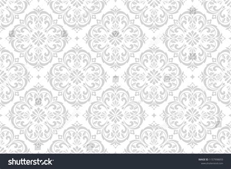 Wallpaper Style Baroque Seamless Background White Stock Illustration ...