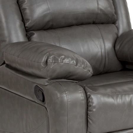 Flash Furniture Harmony Series Leather Recliner Gray BT 70597 1 GY GG