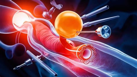 3d Rendering Balloon Angioplasty Procedure With Stent In Vein Premium