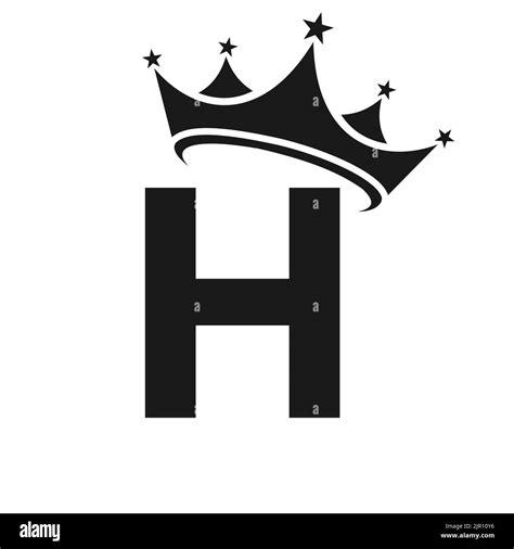 Logotipo De La Corona Con Letra H Logotipo De La Corona En La Letra H